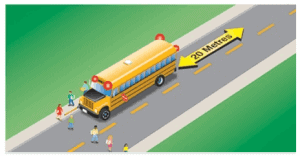 School Bus no median